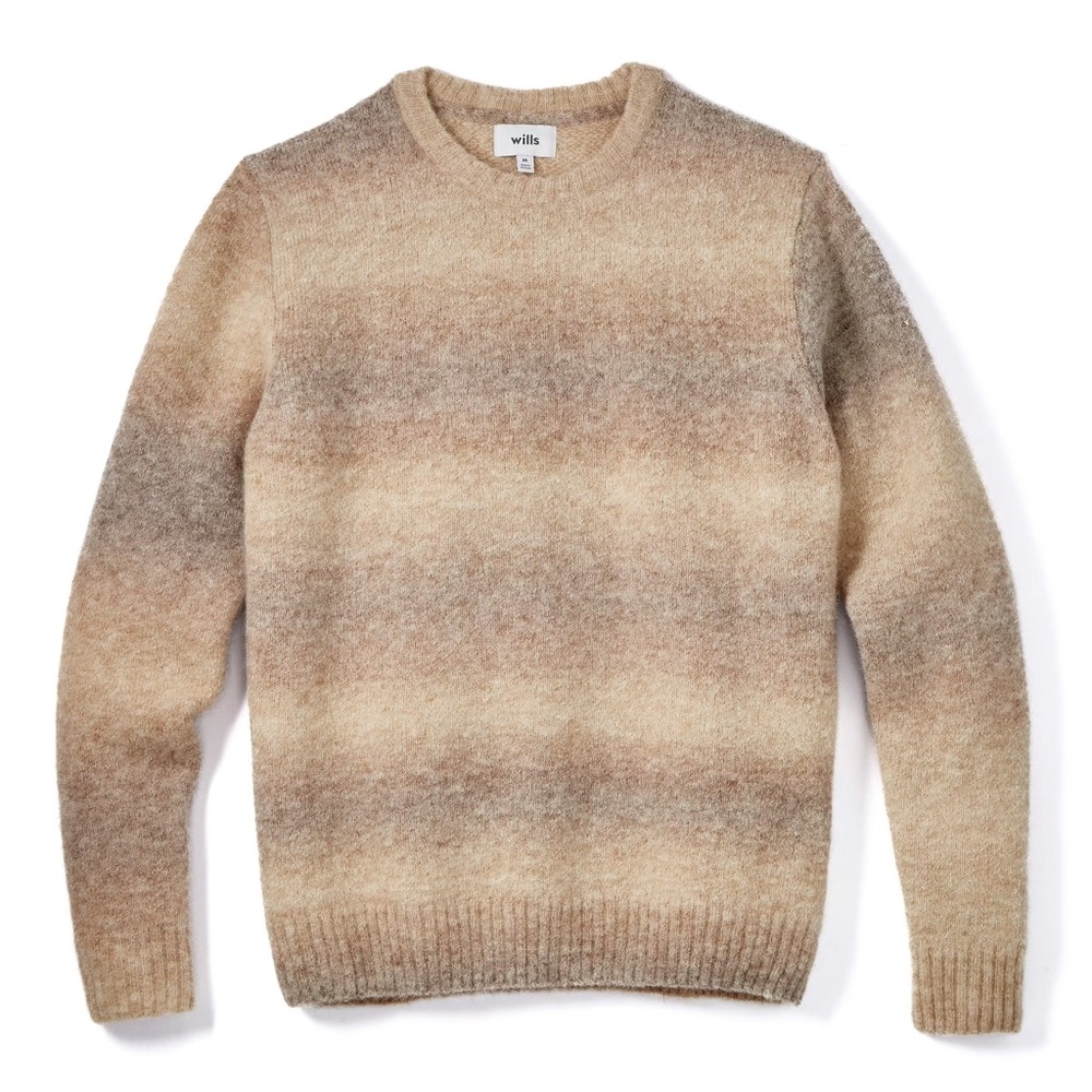 Wills Spacedye Alpaca Crew Neck Sweater